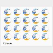 Crazy Moon Cartoon Sticker (Vel)