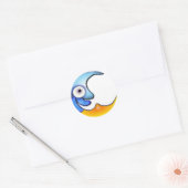 Crazy Moon Cartoon Sticker (Envelop)