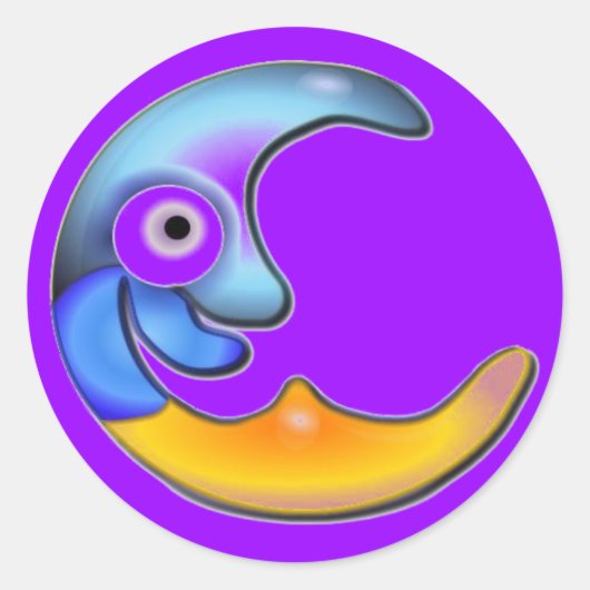 Crazy Moon Stickers (Voorkant)