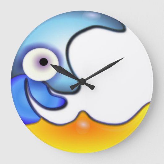 Crazy Moon Wandklok (Voorkant)