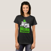 Crazy Mother Trucker Funny St Patrick Day Hat T-shirt (Voorkant volledig)