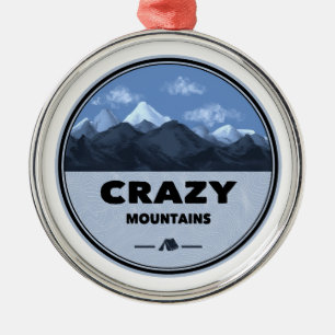Crazy Mountains Montana Camping Metalen Ornament
