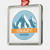Crazy Mountains Montana Metalen Ornament (Links)