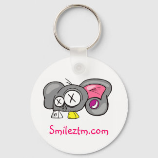 Crazy Mouse Head-ontwerp Sleutelhanger