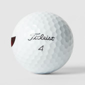 Crazy Mouth Fools Day Emoticon Golfballen (Logo)
