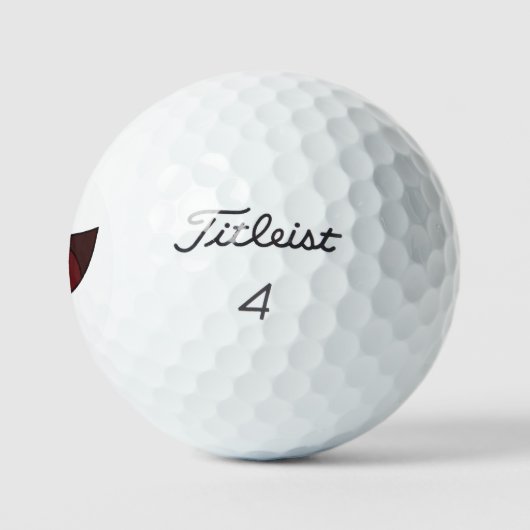 Crazy Mouth Fools Day Emoticon Golfballen (Logo)