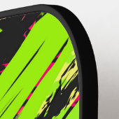 Crazy Multi-Color Racing Background Pickleball Paddle (Links Detail)
