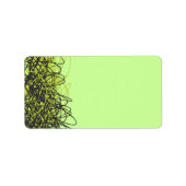 Crazy Musical Note Bat Mitzvah Label (Voorkant)