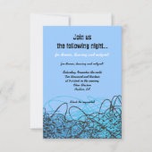 CRAZY MUSICAL NOTES Bar Bat Mitzvah Party Card Kaart (Voorkant)
