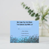 CRAZY MUSICAL NOTES Bar Mitzvah nodigt antwoord ui (Staand voorkant)