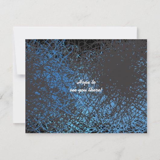 CRAZY MUSICAL NOTES Bar Mitzvah nodigt antwoord ui (Achterkant)