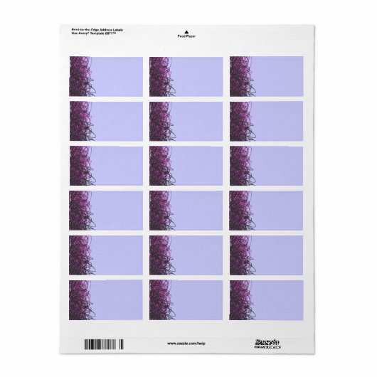 Crazy Musical Notes bat Mitzvah Label (Full Sheet)