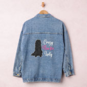 Crazy Newfie Lady Newfoundland Dog Denim Jacket (Hangar)