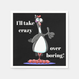 Crazy not boring - Grappige cocktail servetten