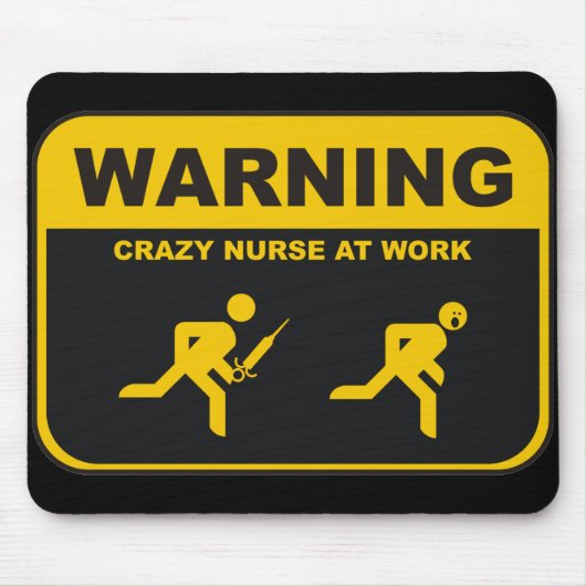 Crazy Nurse Mousepad Muismat (Voorkant)