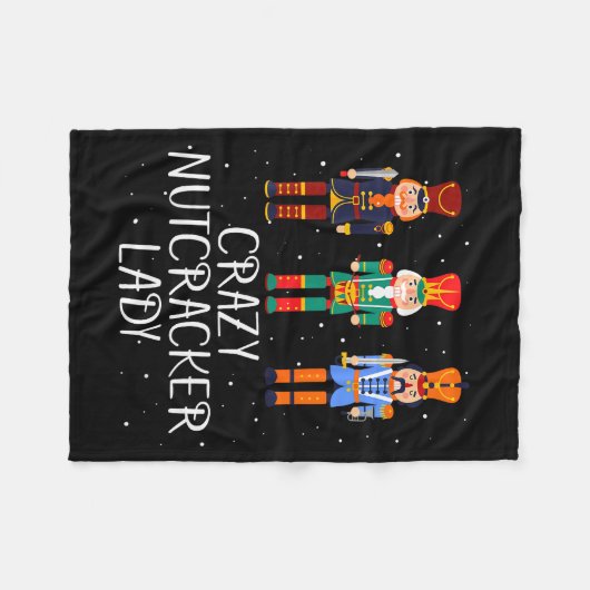 Crazy Nutcracker Lady Fleece Deken (Voorkant (Horizontaal))