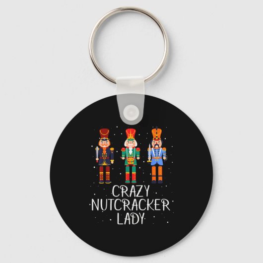 Crazy Nutcracker Lady Sleutelhanger (Voorkant)
