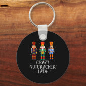 Crazy Nutcracker Lady Sleutelhanger (Voorkant)