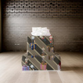 Crazy Nutcrackers Staande op Gifts Brown Cadeaupapier