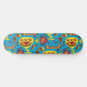 Crazy Ocean Creats and Yellow Submarine Beach Persoonlijk Skateboard (Horizontaal)