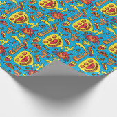 Crazy Ocean Creatures and Yellow Submarine Jigzaag Cadeaupapier (Hoek)