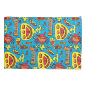 Crazy Ocean Creatures and Yellow Submarine Jigzaag Kussensloop (Achterkant)
