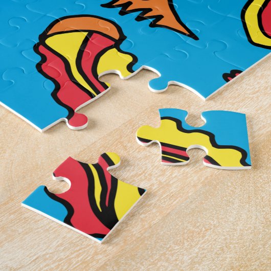 Crazy Ocean Creatures and Yellow Submarine Legpuzzel (Zijkant)