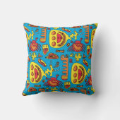 Crazy Ocean Creatures and Yellow Submarine Silver Kussen (Achterkant)