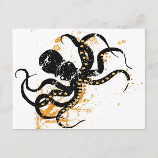 Crazy Octopus Briefkaart