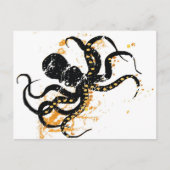 Crazy Octopus Briefkaart (Voorkant)