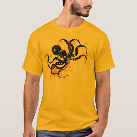 Crazy Octopus T-shirt (Voorkant)