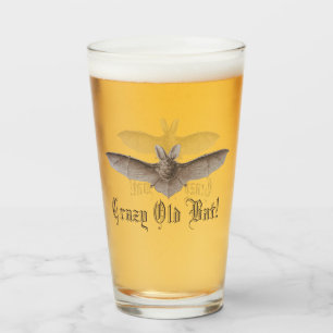 Crazy Old Bat Funny Batty Humor voor Cranky Women Glas