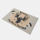 Crazy Old Birb Raven Deurmat (Schuin)