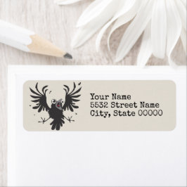 Crazy Old Birb Raven Etiket