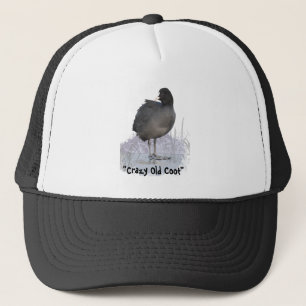 "Crazy Old Coot" Quote "Old Age Fun Coot Bird Trucker Pet