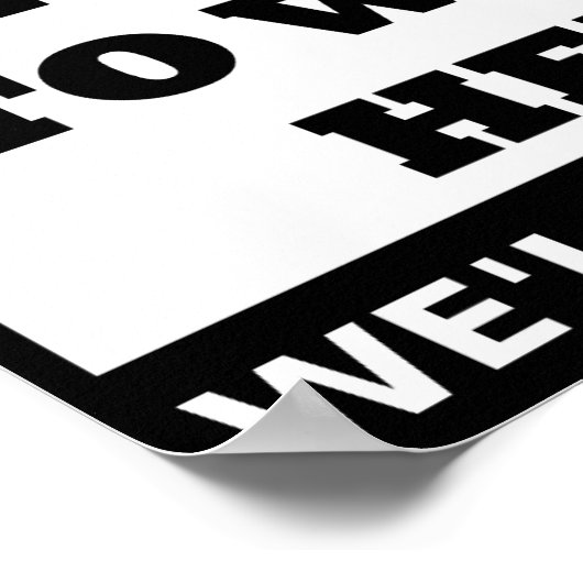 Crazy om hier te werken Grappig Poster (Hoek)