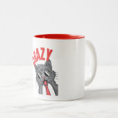 Crazy...Ontdek de vele manieren van de kat Tweekleurige Koffiemok (Voorkant rechts)