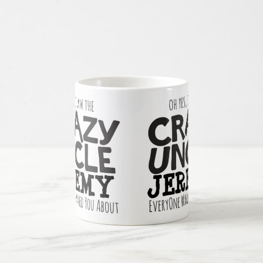 Crazy oom waarschuwt de douanenaam mono mok (Center)