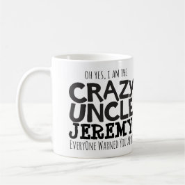 Crazy oom waarschuwt de douanenaam mono mok