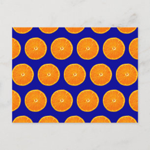 Crazy op Clementines - Blauw Briefkaart