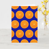 Crazy op Clementines - Blauw Kaart (Gele Bloem)