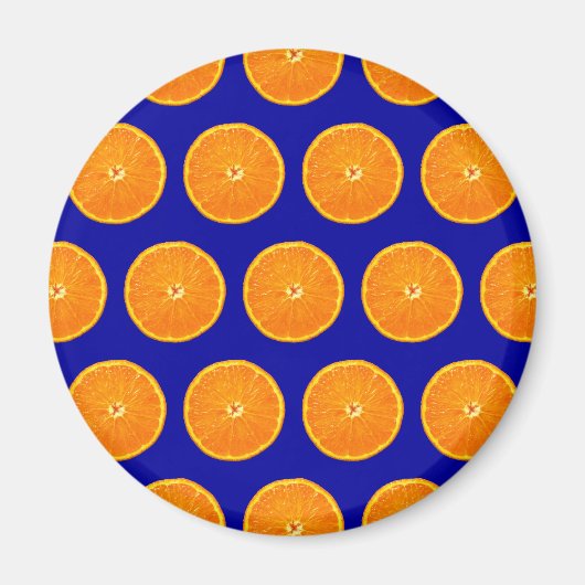 Crazy op Clementines - Blauw Magneet (Voorkant)