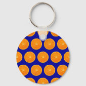 Crazy op Clementines - Blauw Sleutelhanger (Voorkant)