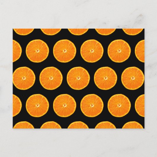 Crazy op Clementines - Zwart Briefkaart (Voorkant)