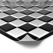 Crazy Optical Illusion - Morphing Metal Square Poster (Hoek)