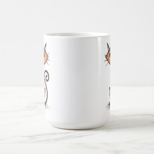 Crazy Oranje Cat Classic Mok (Center)