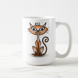 Crazy Oranje Cat Classic Mok