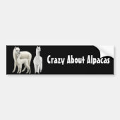 Crazy Over Alpacas Bumpersticker (Voorkant)