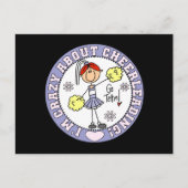 Crazy Over Cheerlead T-shirts en cadeautjes Briefkaart (Voorkant)