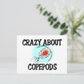 Crazy Over Copepods Briefkaart (Staand voorkant)